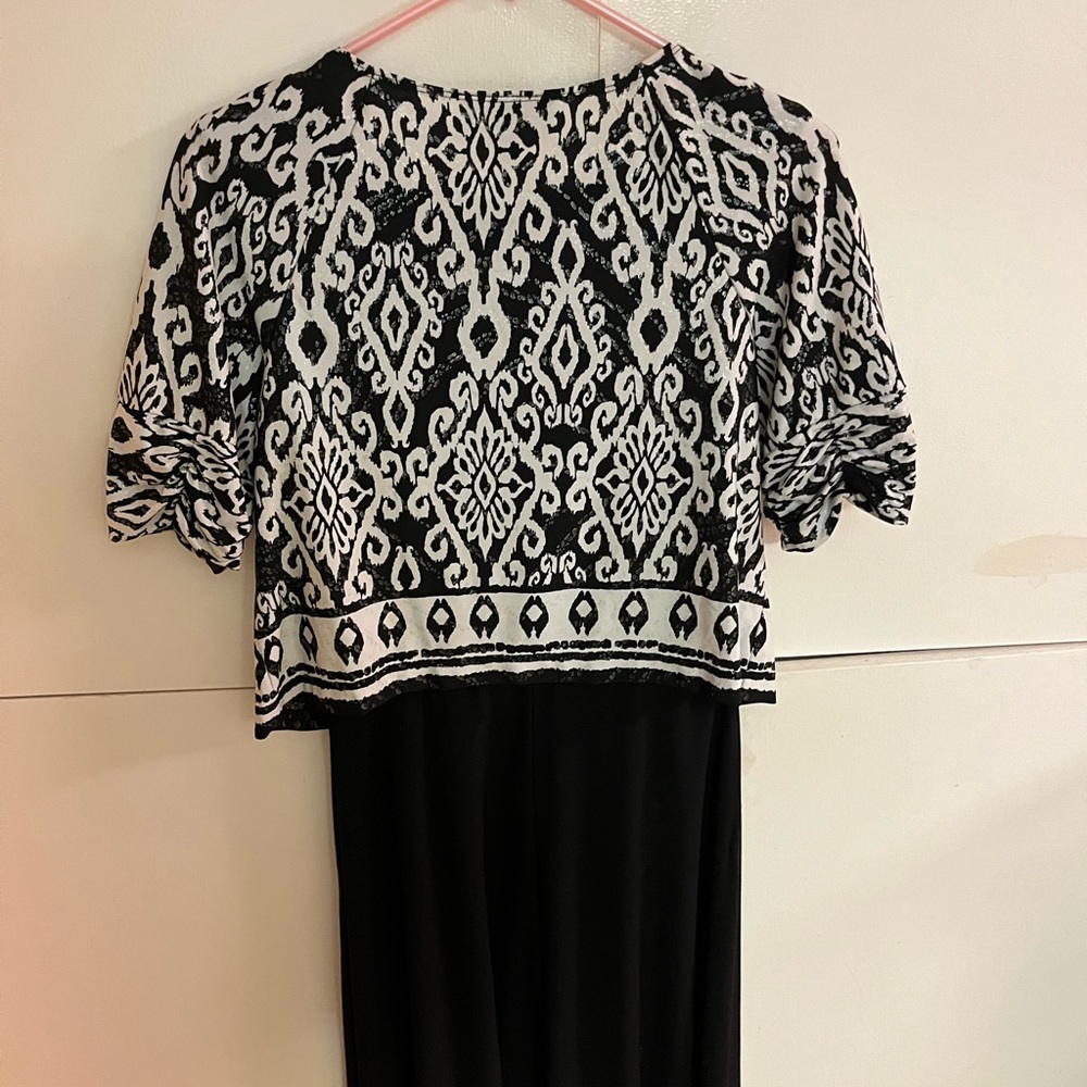 EUC black and white sleeveless dress & jacket - Picture 7 of 7